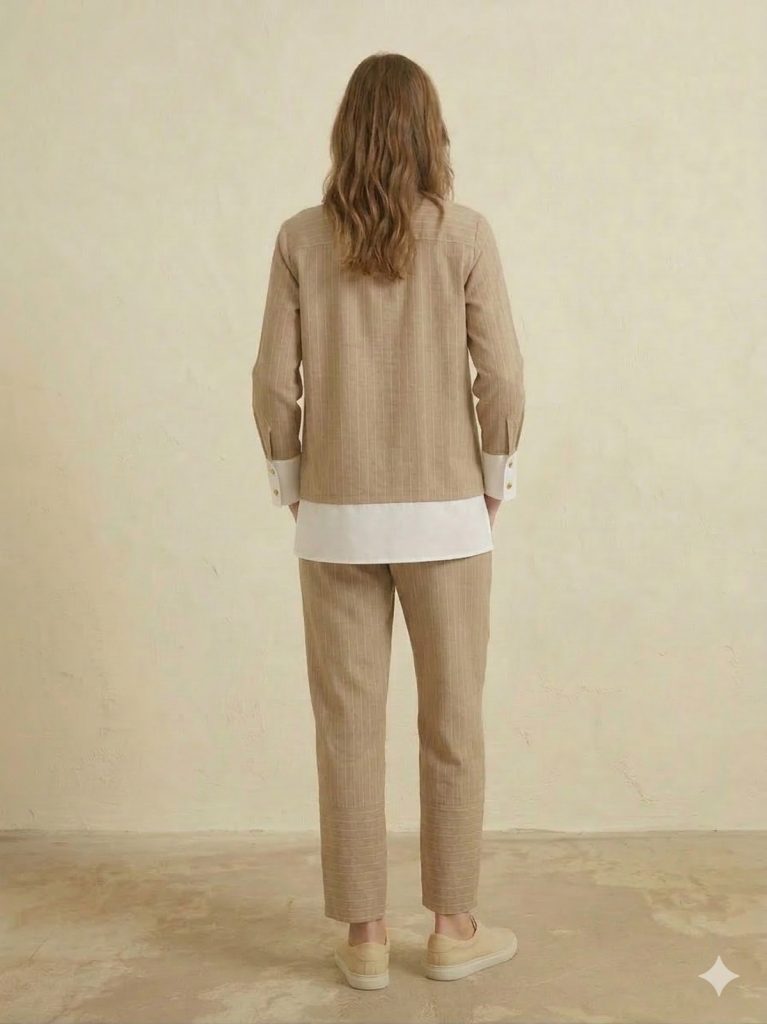 GHİSA Cep Detaylı 2'Lİ Takım 9172 - BEJ