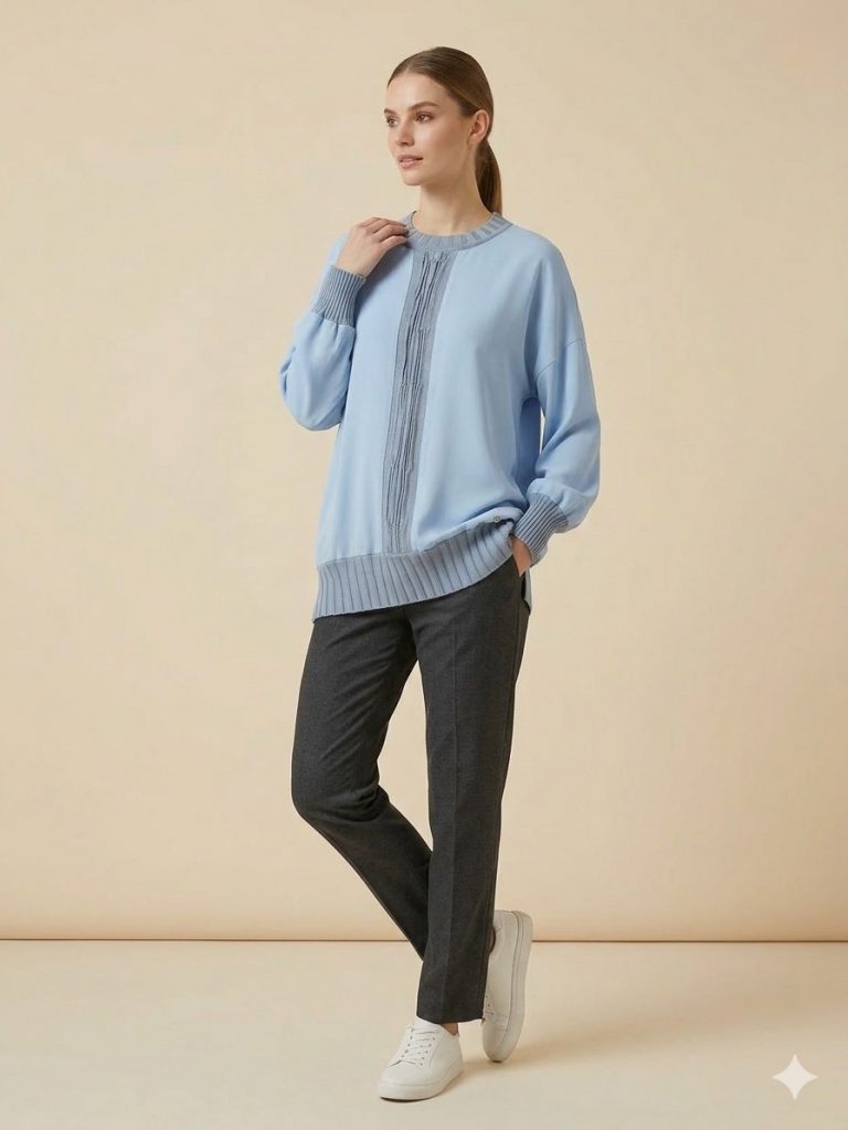 GHİSA Kol ve Belden Lastik Detaylı Tunik 4422