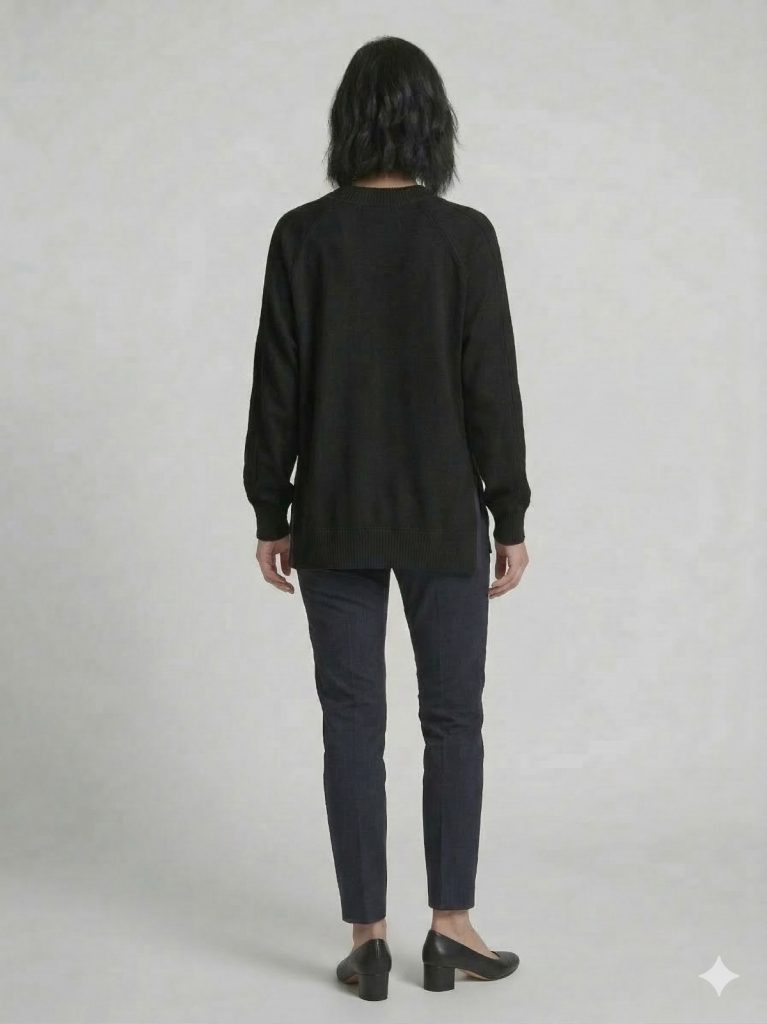 GHİSA Kol ve Belden Lastik Detaylı Tunik 4321 - Siyah