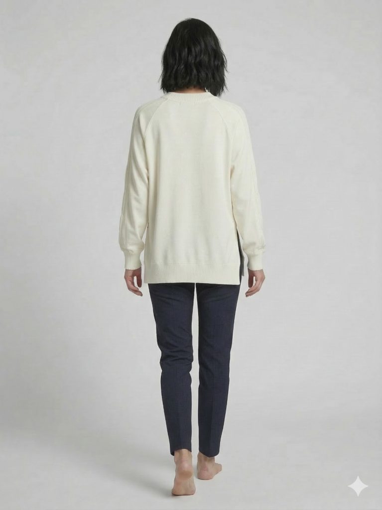 GHİSA Kol ve Belden Lastik Detaylı Tunik 4321 - EKRU