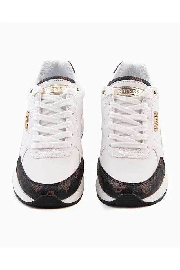 GUESS Kadın Moxea Kadın Sneaker FL5MOXFAL12 - beyaz-kahve