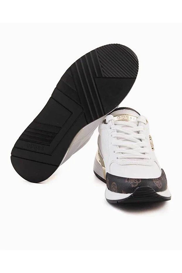 GUESS Kadın Moxea Kadın Sneaker FL5MOXFAL12 - beyaz-kahve