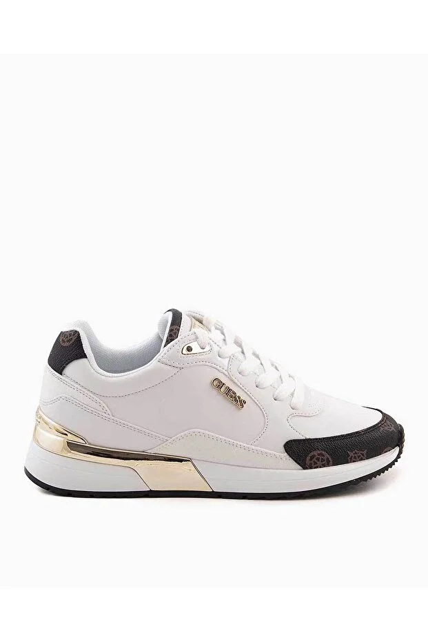 GUESS Kadın Moxea Kadın Sneaker FL5MOXFAL12 - beyaz-kahve