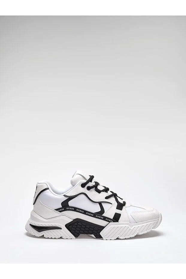 GUESS Carrli Kadın Sneaker FLJCR6ELE12 - BEYAZ-SİYAH
