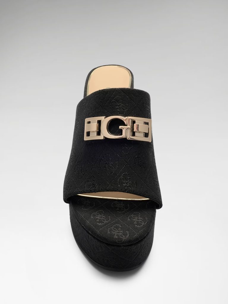 GUESS Evenza G Logo Terlik FLJEVZFAB04 - Siyah