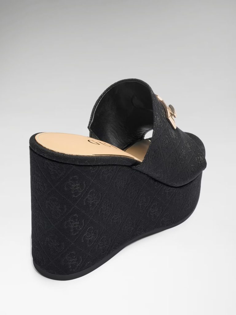 GUESS Evenza G Logo Terlik FLJEVZFAB04 - Siyah