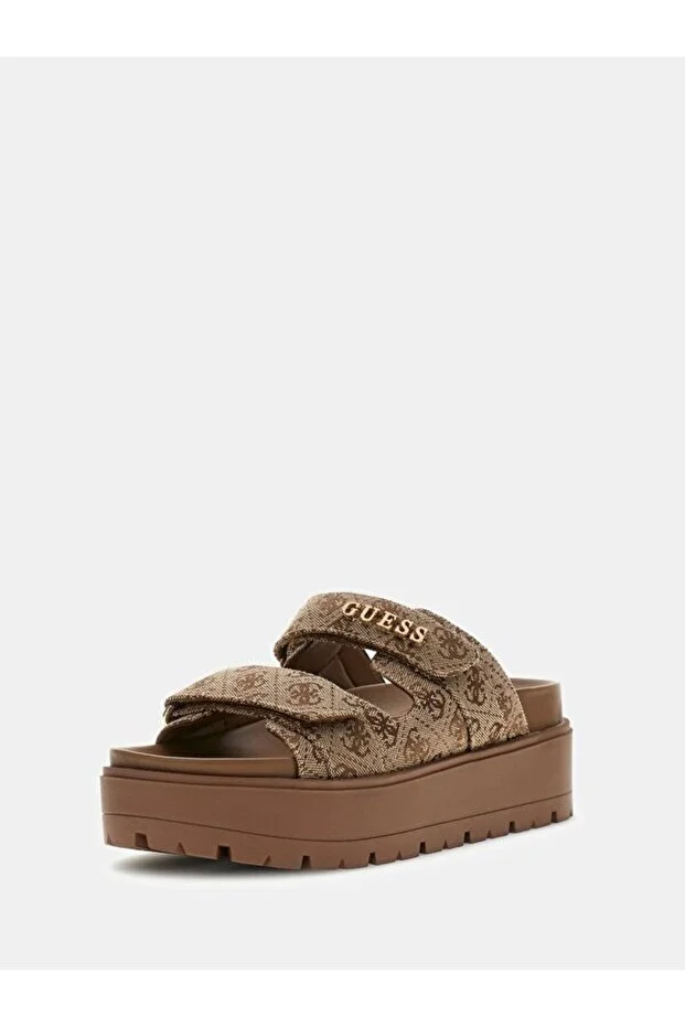 GUESS Faxon Kadın Sandalet FLJF2XFAL03 - bej-kahve
