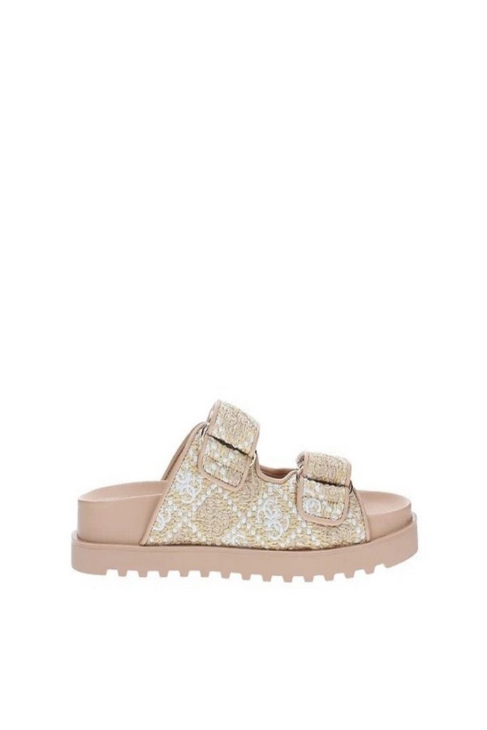 GUESS Allover Logo Terlik FLJFZZFAB19 - EKRU