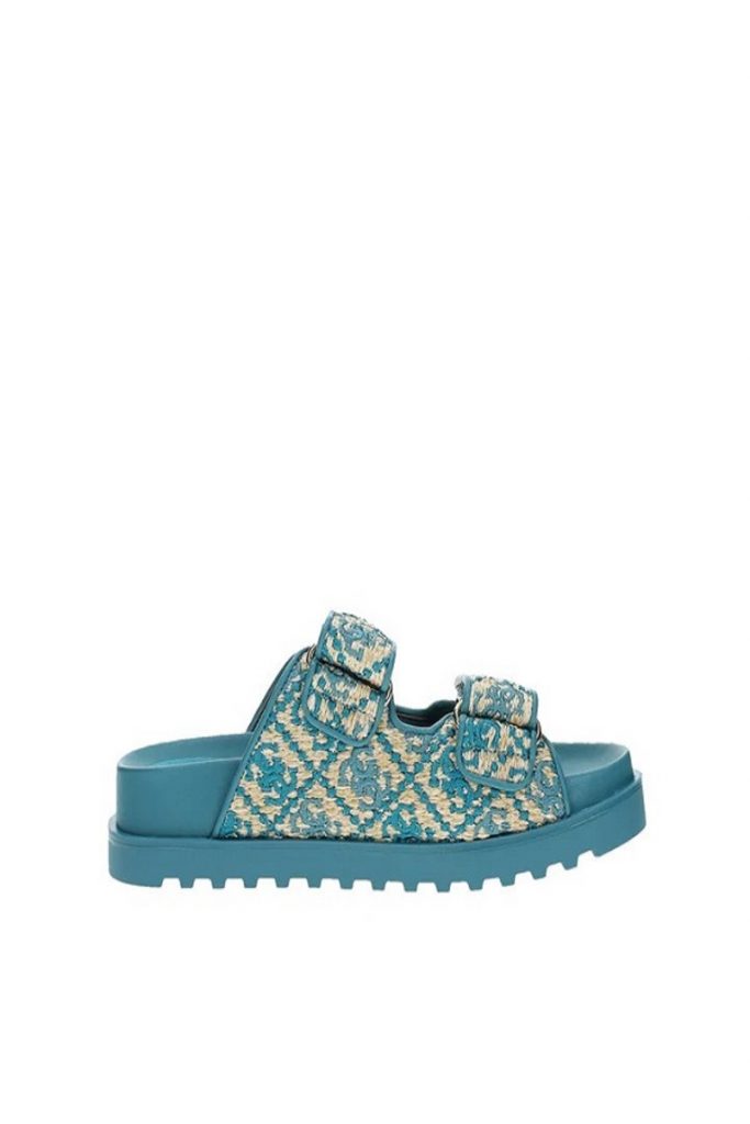 GUESS Allover Logo Terlik FLJFZZFAB19 - YEŞİL