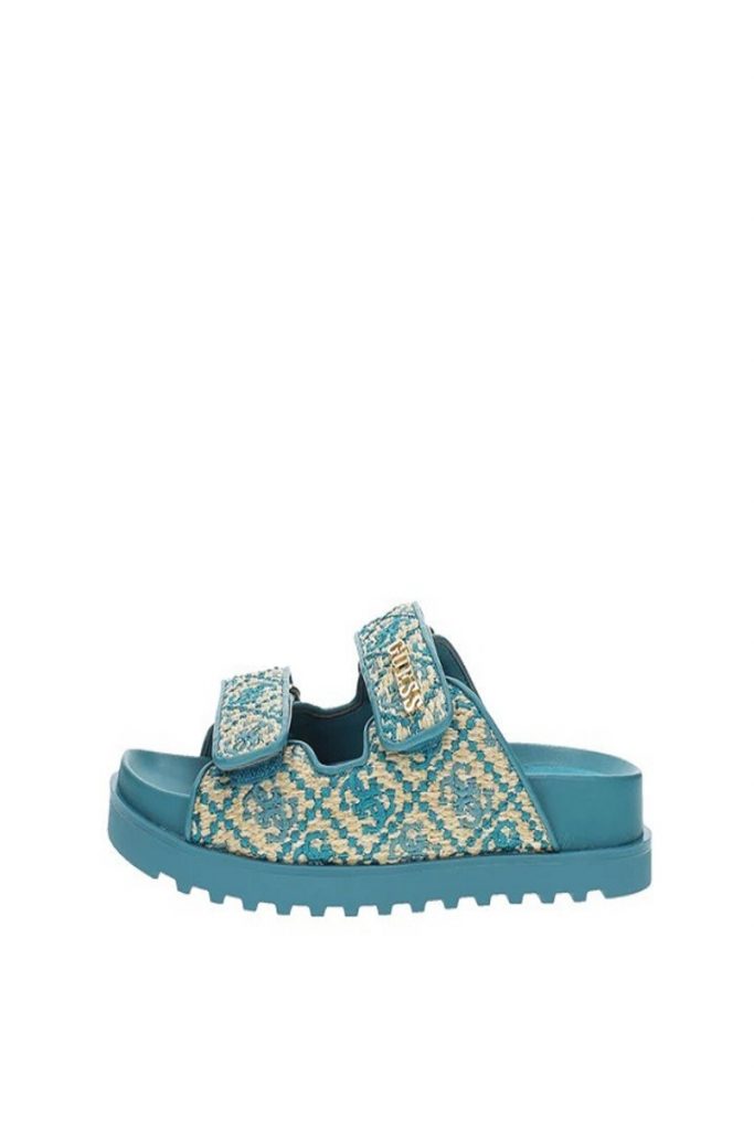 GUESS Allover Logo Terlik FLJFZZFAB19 - YEŞİL