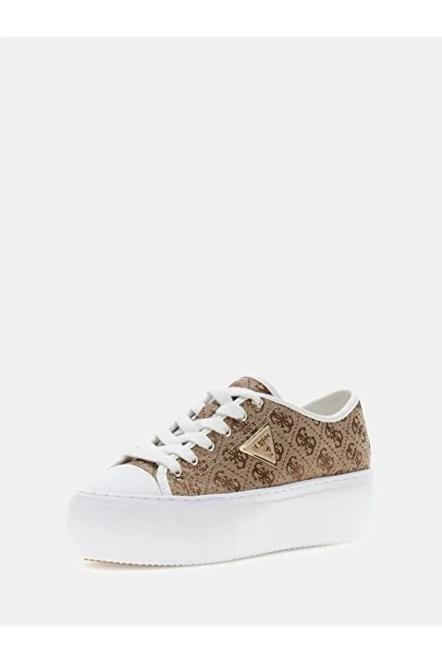 GUESS Joezi Kadın Sneaker FLJJZ4FAL12 - bej-kahve