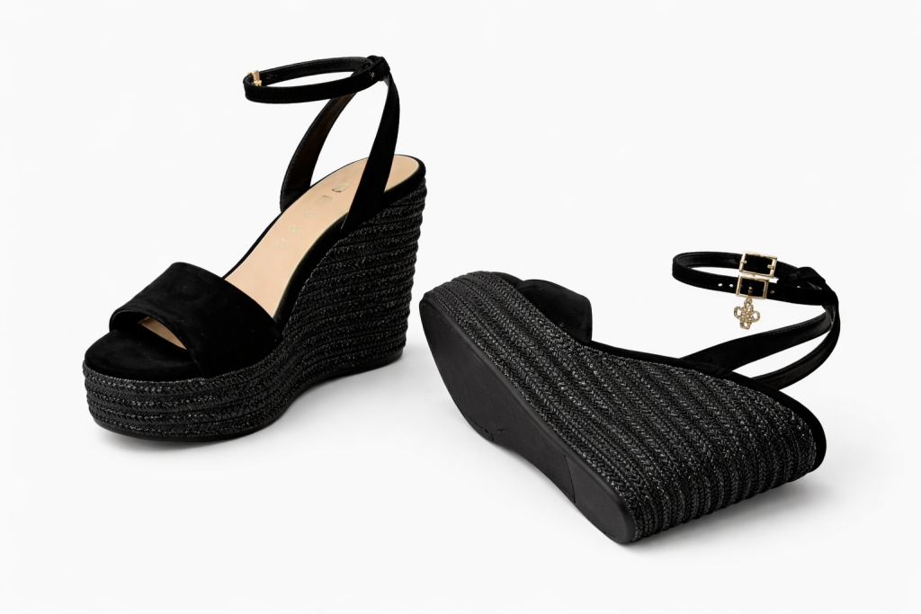 GUESS Bilekten Bağlamalı Terlik FLJLY2SUE04 - Siyah