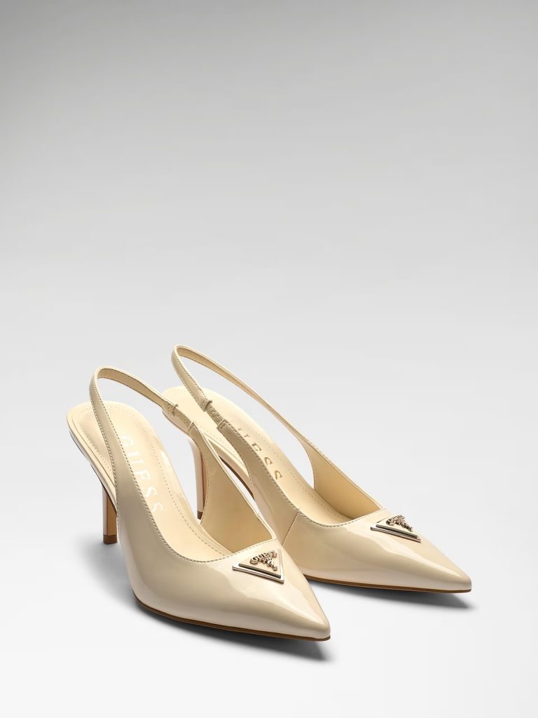 GUESS Rugan Topuklu Ayakkabı FLJNASPAF05 - KREM