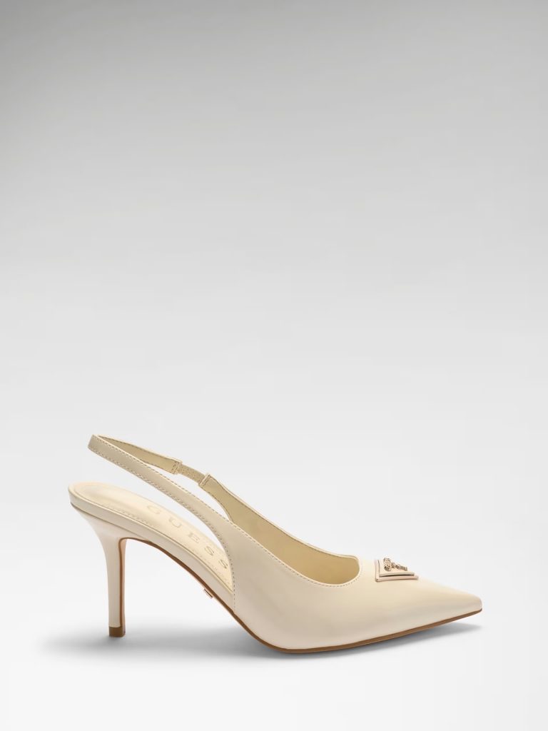 GUESS Rugan Topuklu Ayakkabı FLJNASPAF05 - KREM