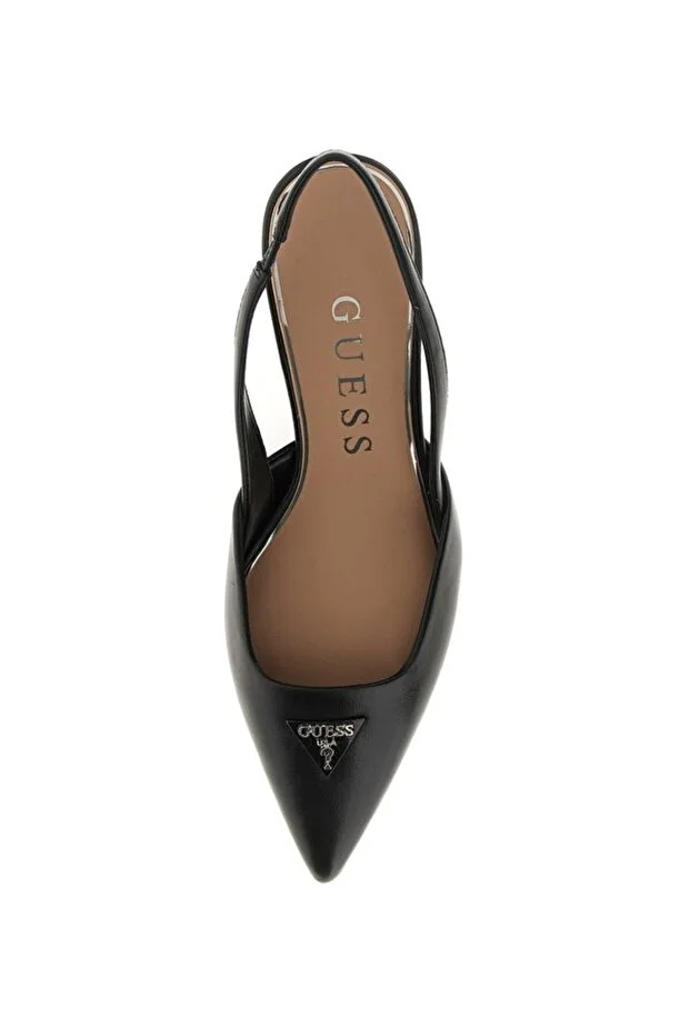 GUESS Yanno Kadın Deri Topuklu Ayakkabı FLJY2NLEA05 - Siyah