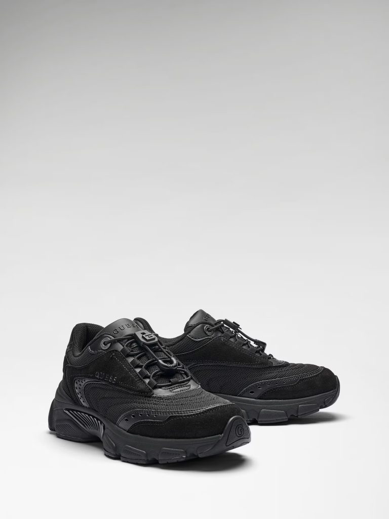 GUESS Imeri Delikli Tabanlı Koşu Ayakkabısı FLPIMEFAB12 - Siyah