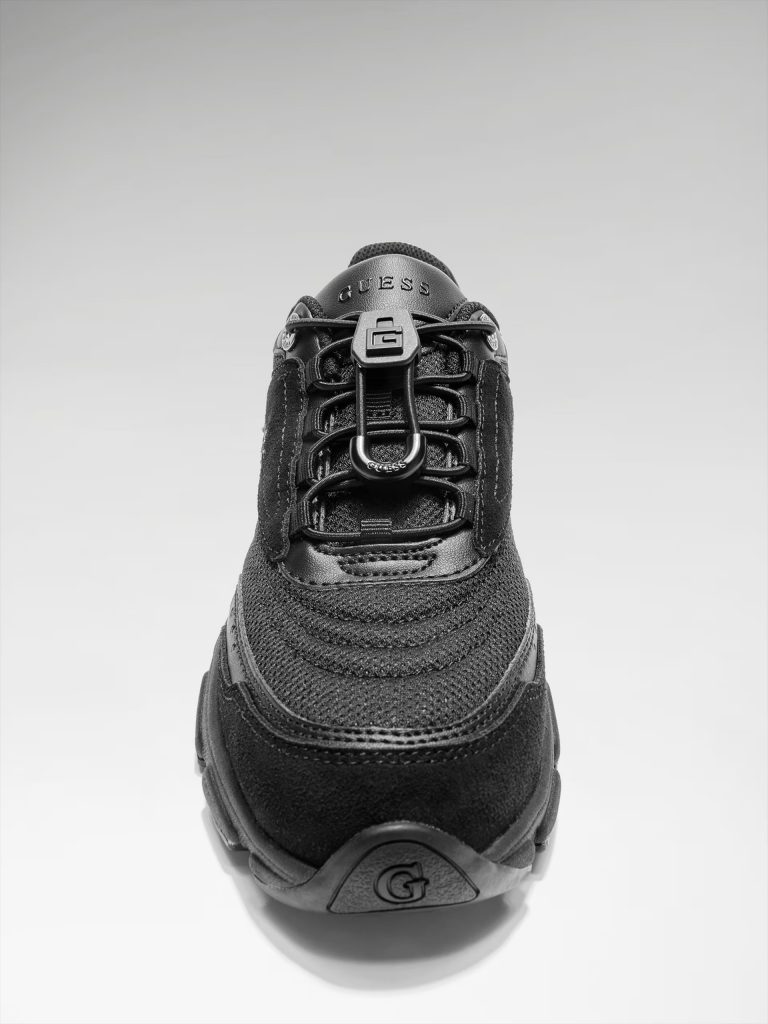 GUESS Imeri Delikli Tabanlı Koşu Ayakkabısı FLPIMEFAB12 - Siyah