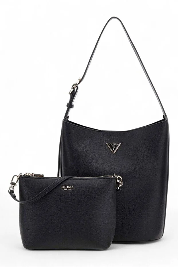 GUESS Meridian II Siyah Kadın Omuz Çantası HWBG6974040 - Siyah