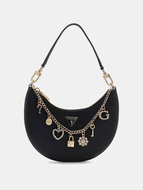 GUESS Tasmin Charm Aplike Hobo Çanta HWES9931720