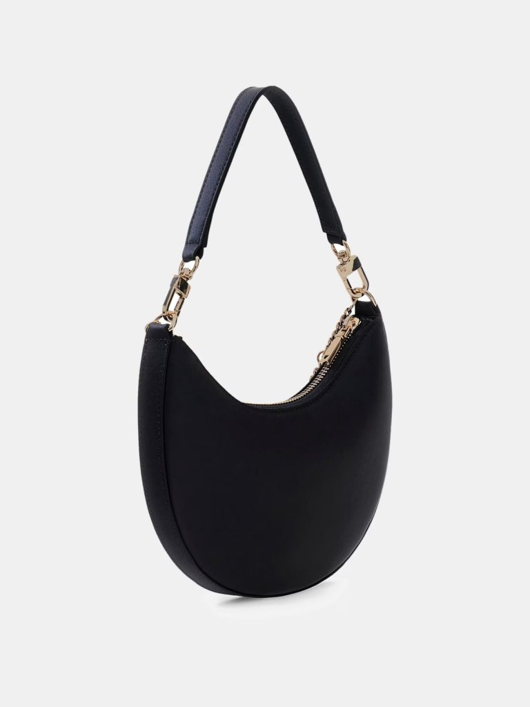 GUESS Tasmin Charm Aplike Hobo Çanta HWES9931720 - Siyah