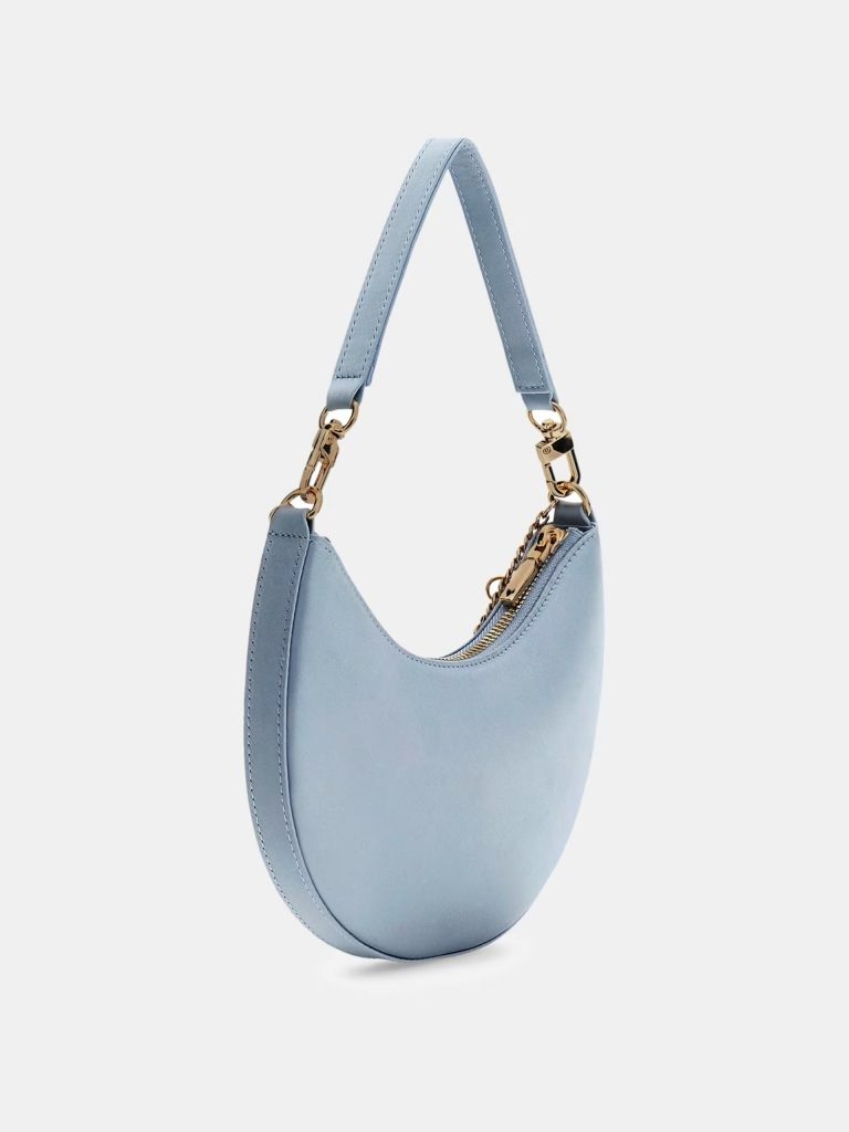 GUESS Tasmin Charm Aplike Hobo Çanta HWES9931720 - MAVİ