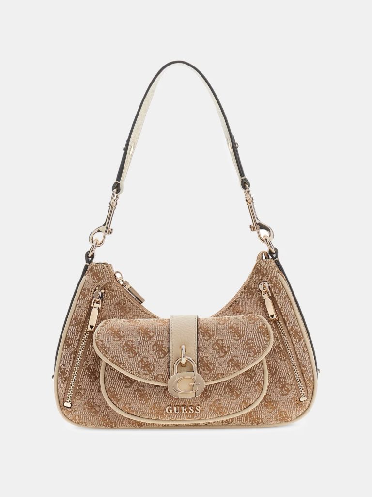 GUESS Jessa Omuz Çantası HWJG8362180 - Latte