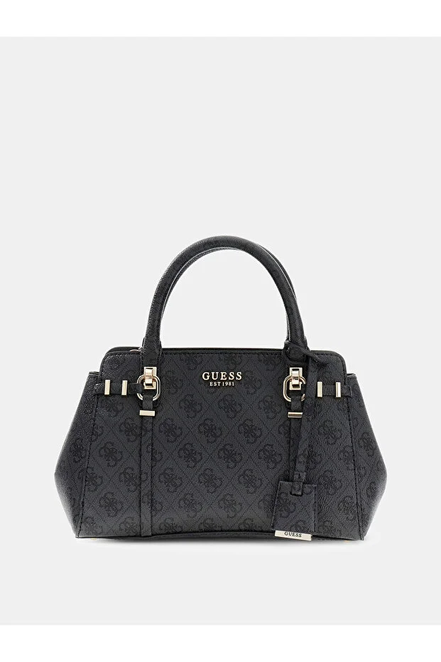 GUESS Logolu Küçük Çok Bölmeli Kadın Antrasit El Çantası HWSG9917050 - ANTRASİT