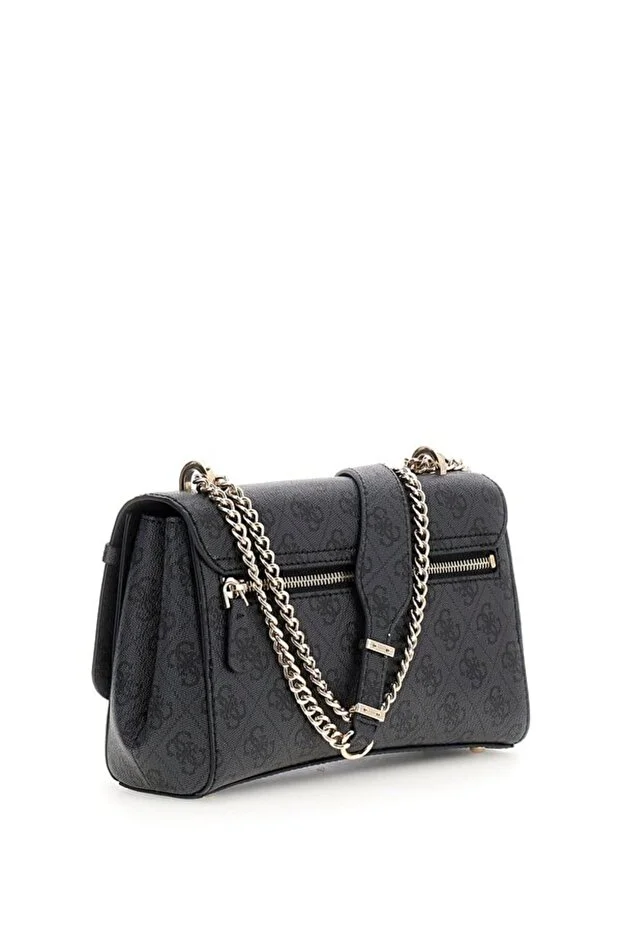 GUESS Leona Logo Çapraz Askılı Çanta HWSG9917210 - ANTRASİT