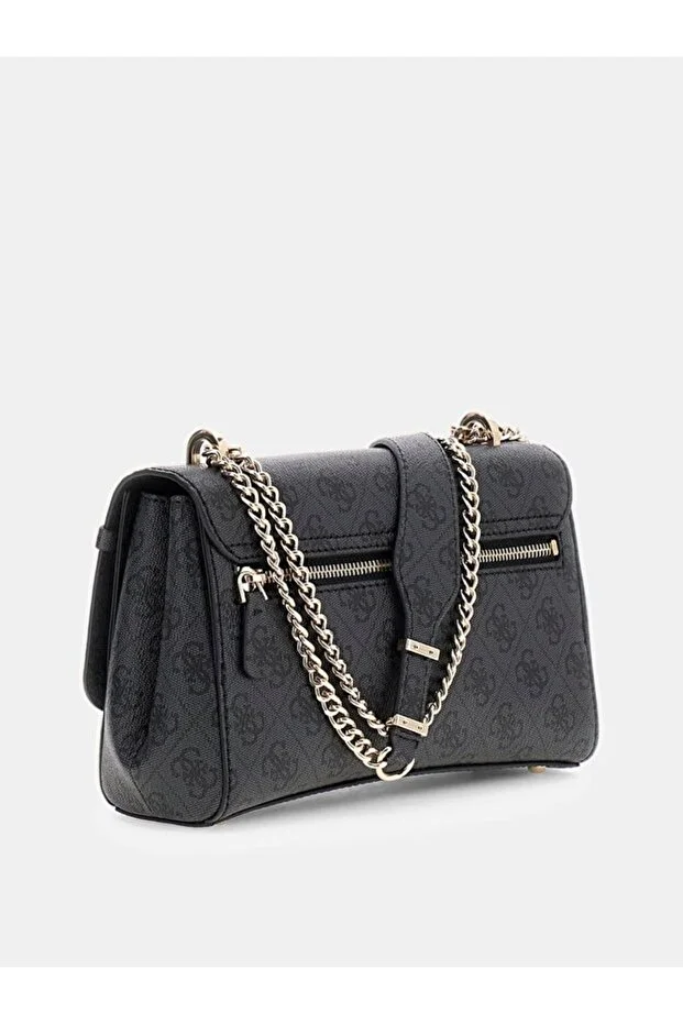 GUESS Leona Logo Çapraz Askılı Çanta HWSG9917210 - ANTRASİT