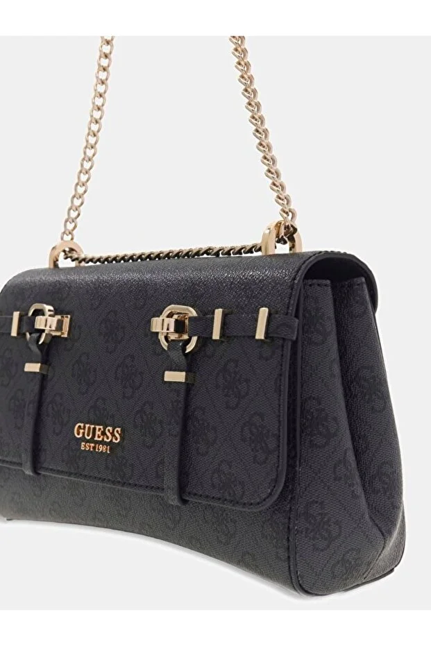 GUESS Leona Logo Çapraz Askılı Çanta HWSG9917210 - ANTRASİT