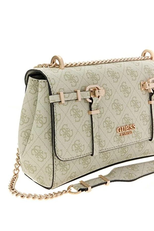 GUESS Leona Logo Çapraz Askılı Çanta HWSG9917210 - YEŞİL