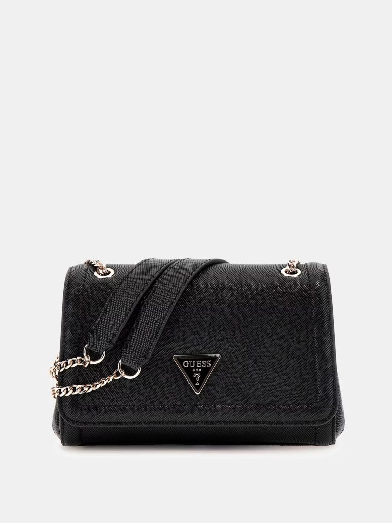 GUESS Noelle Saffiano Mini Çapraz Çanta HWZG9672210 - Siyah