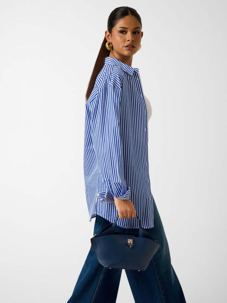 GUESS Patsie Logo Logolu El Çantası HWZG9919750 - Lacivert