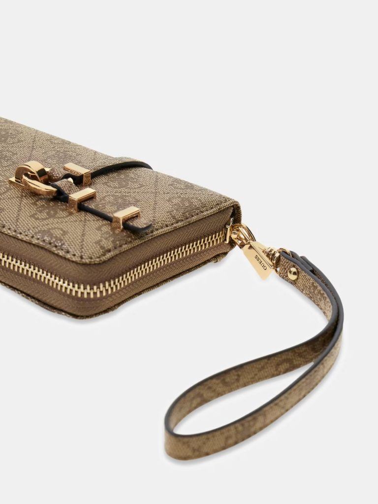 GUESS Leona Logo Cüzdan SWSG9917146 - Latte