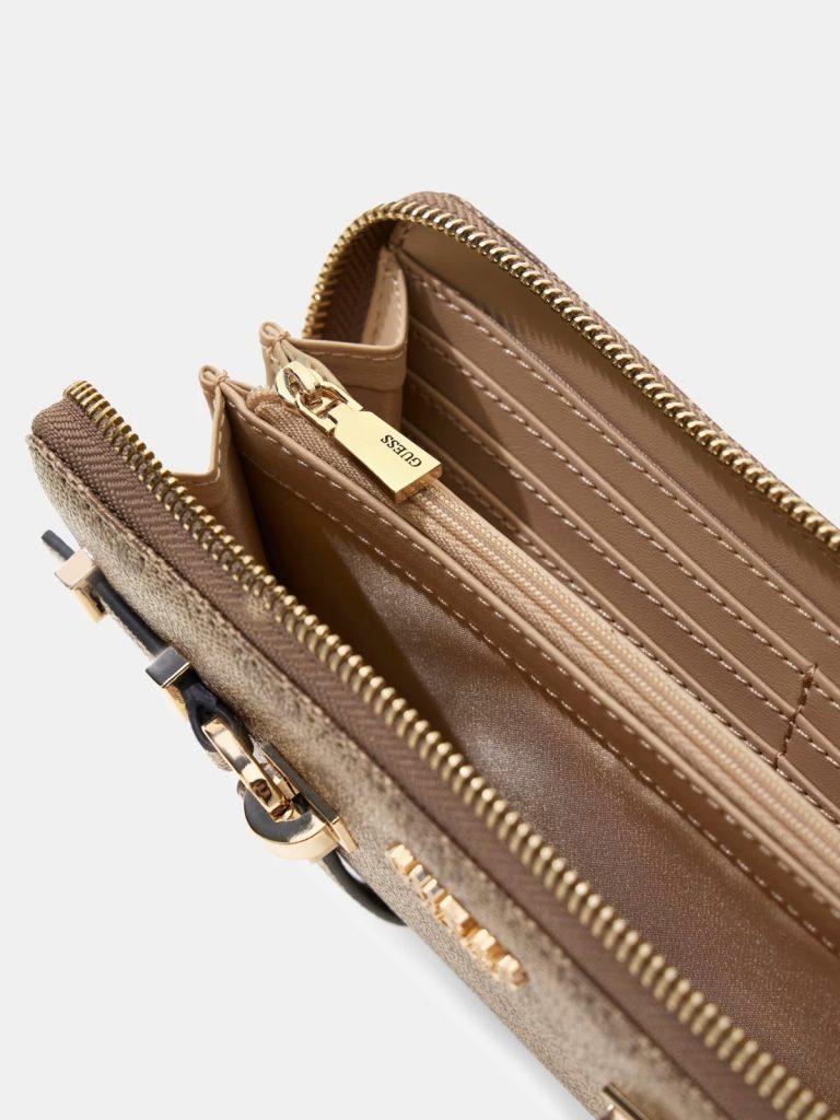 GUESS Leona Logo Cüzdan SWSG9917146 - Latte