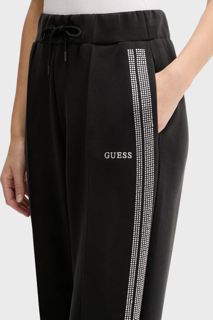 GUESS Paçası Lastikli Pantolon  V6RB01KCAY2 - Siyah