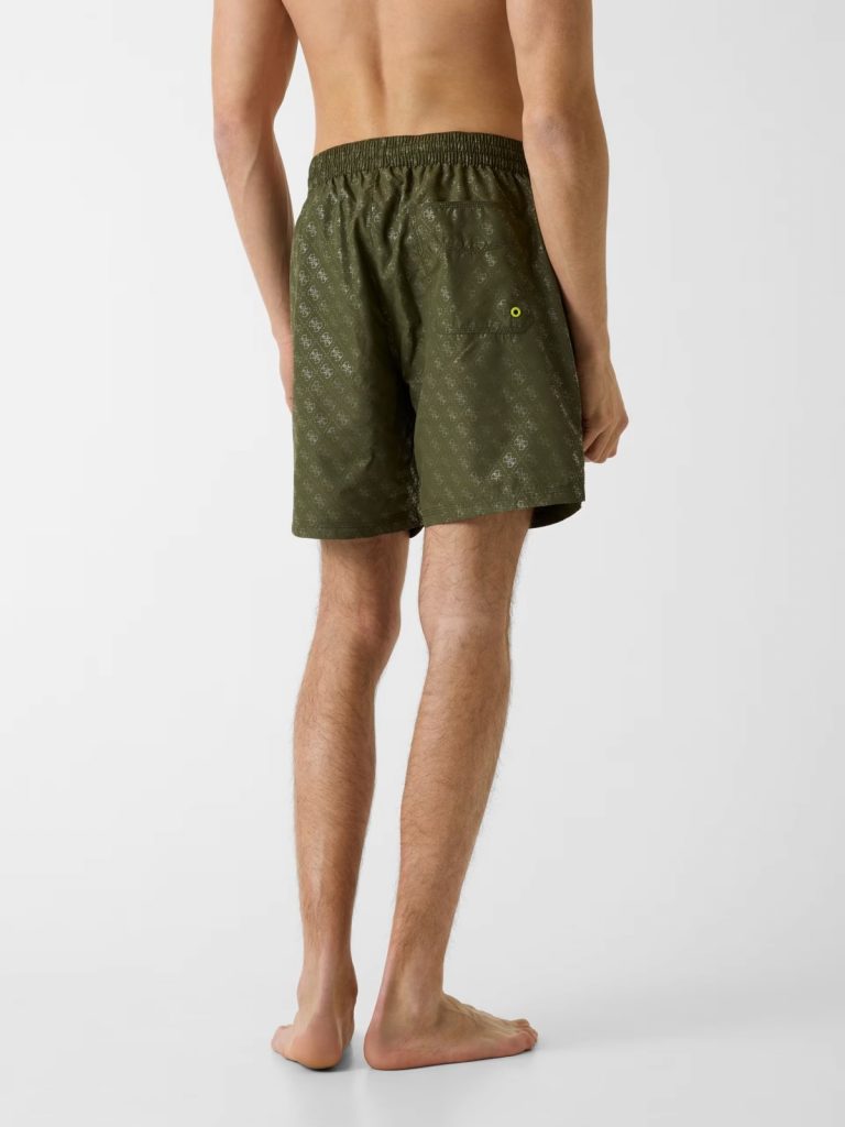 GUESS 4G Logo Mayo Şortları F6GT26WG2A2 - YEŞİL