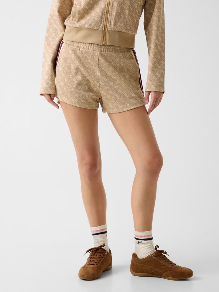 GUESS 4G Logolu Şort V6GD02K2959 - BEJ