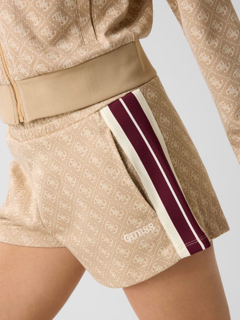 GUESS 4G Logolu Şort V6GD02K2959 - BEJ