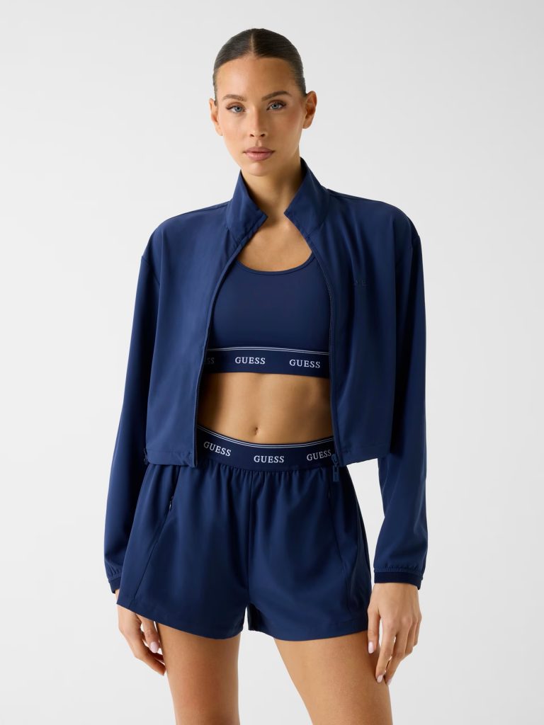 GUESS Yüksek Yaka Sweatshirt V6GQ11W1791 - MAVİ