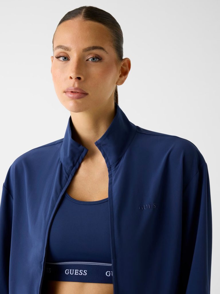 GUESS Yüksek Yaka Sweatshirt V6GQ11W1791 - MAVİ