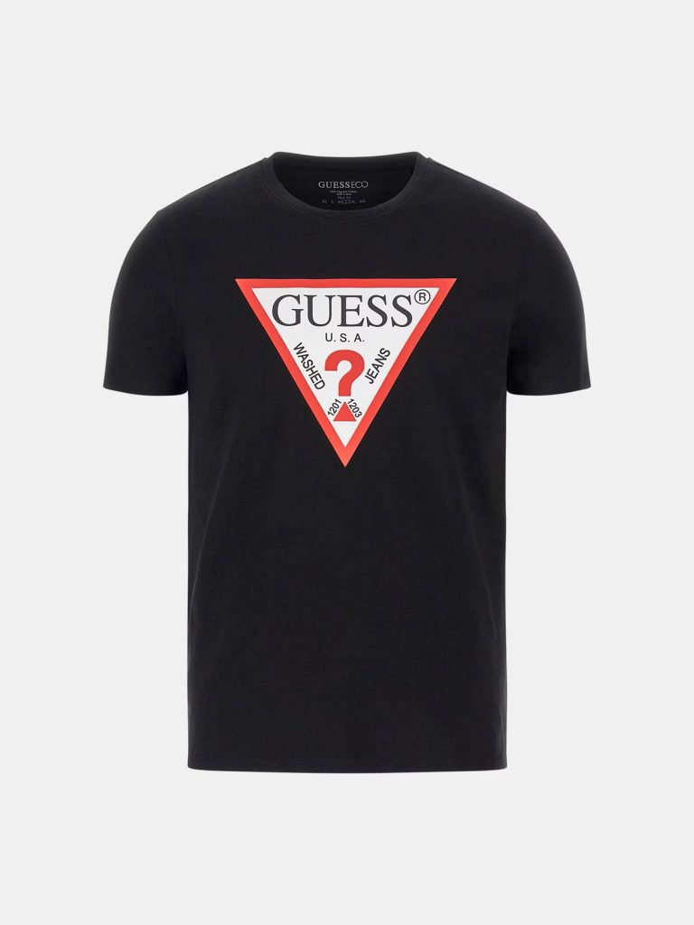 GUESS Üçgen Logolu T-shirt  M2YI71I3Z14 - Siyah