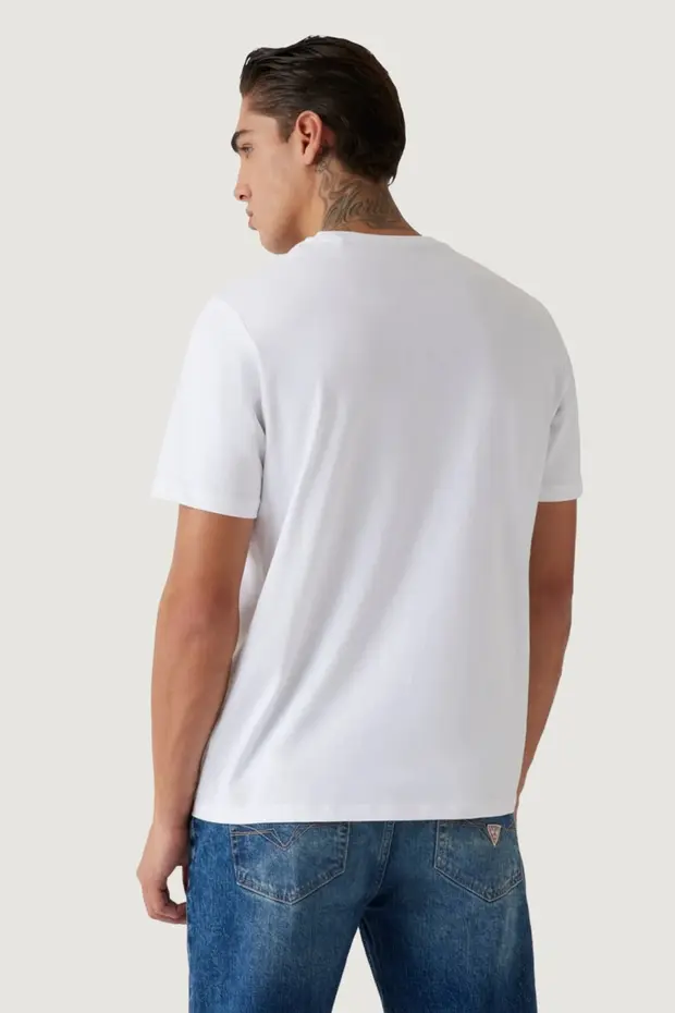 GUESS Jersey Erkek Modal Karışımlı Regular Fit T-Shirt M6GI21K3053 - Beyaz