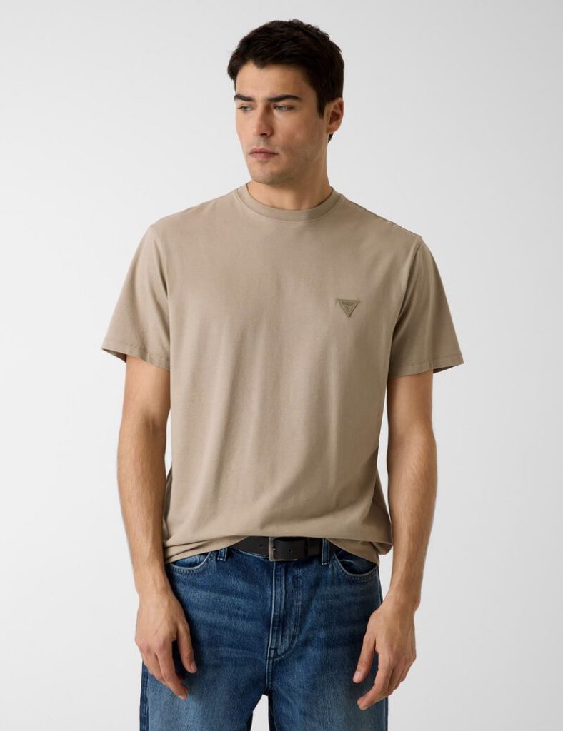 GUESS Jersey Erkek Modal Karışımlı Regular Fit T-Shirt M6GI21K3053 - HAKİ