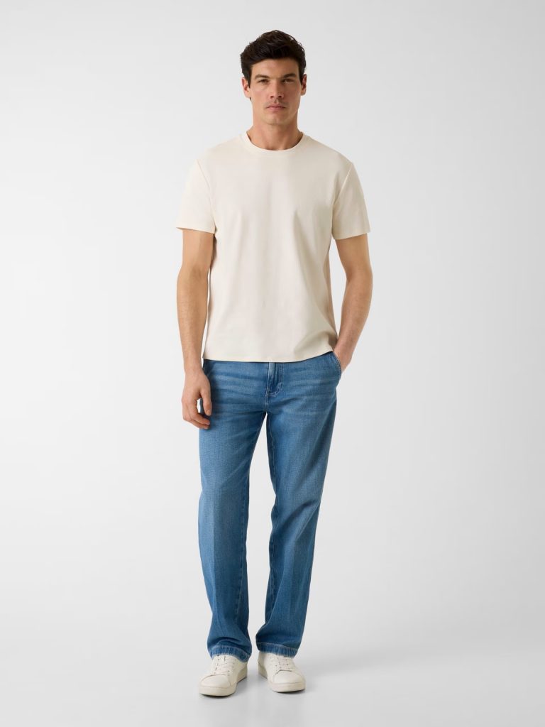 GUESS Kabartmalı Logolu Tişört M6GP26K3177 - KREM