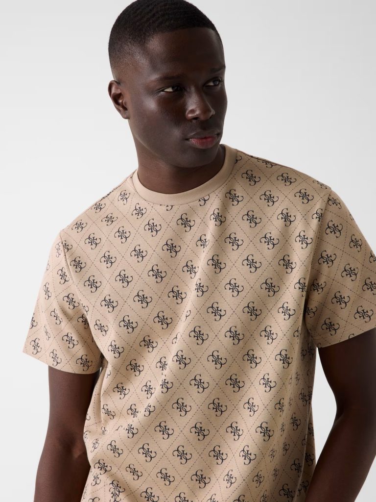 GUESS Jacquard Logo T-Shirt M6GP34K3200