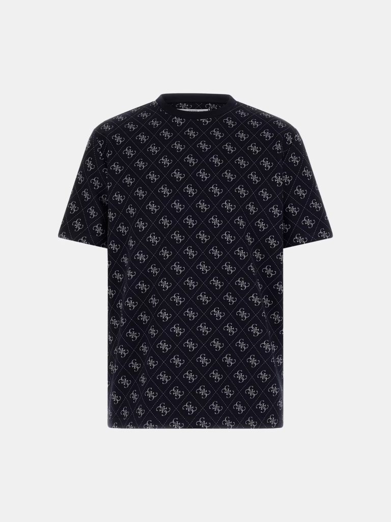 GUESS Jacquard Logo T-Shirt M6GP34K3200 - Lacivert