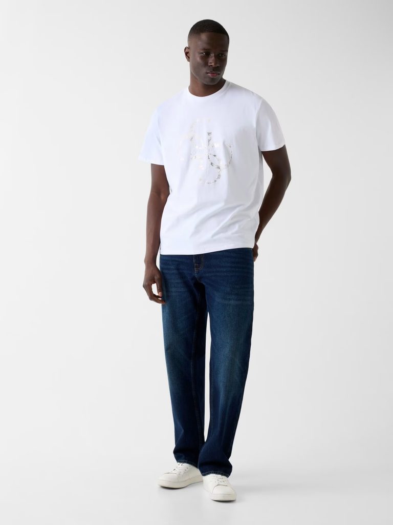 GUESS Logo Baskılı Tişört  M6RI03I3Z14 - Beyaz