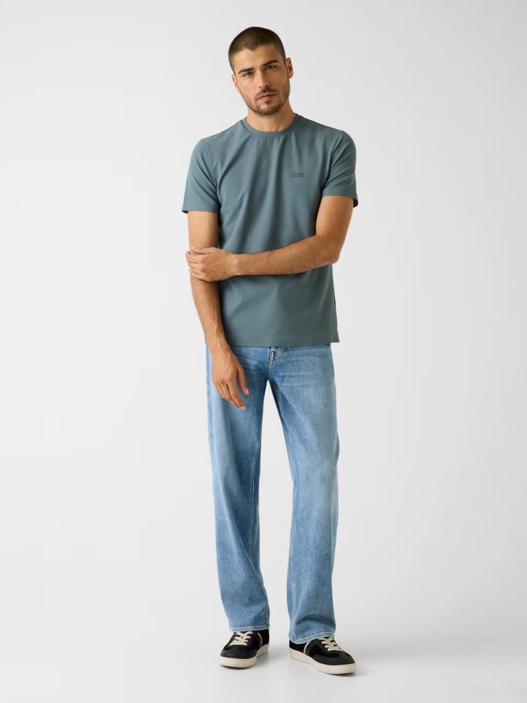 GUESS Jersey Tişört  M6RI19KD202 - YEŞİL