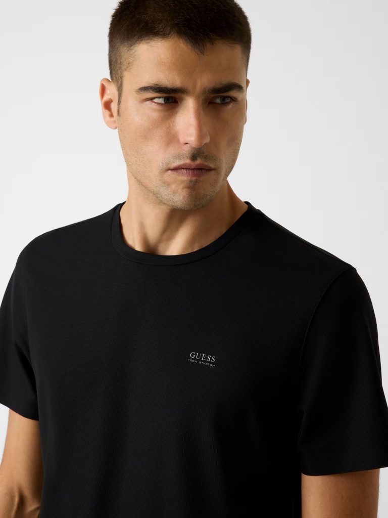 GUESS Jersey Tişört  M6RI19KD202 - Siyah